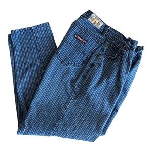 Vintage 80’s90’s Women’s Manisha Blue Wide Leg Jeans